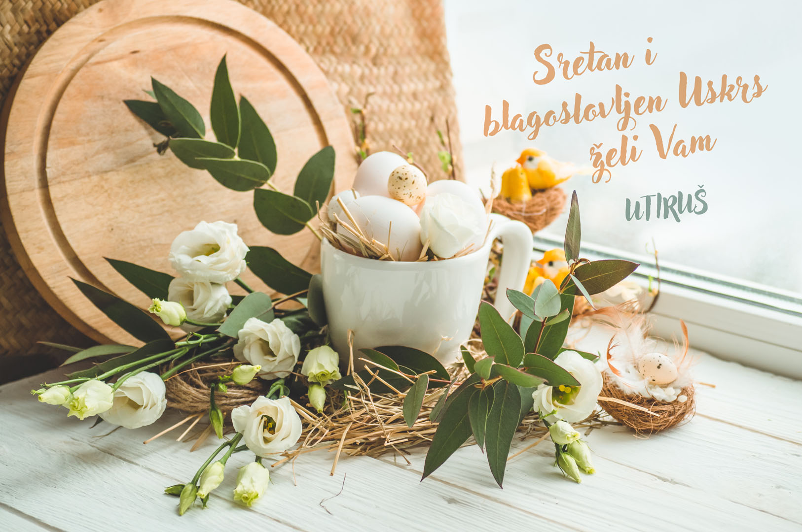 UTIRUŠ 2022 Čestitka Uskrs