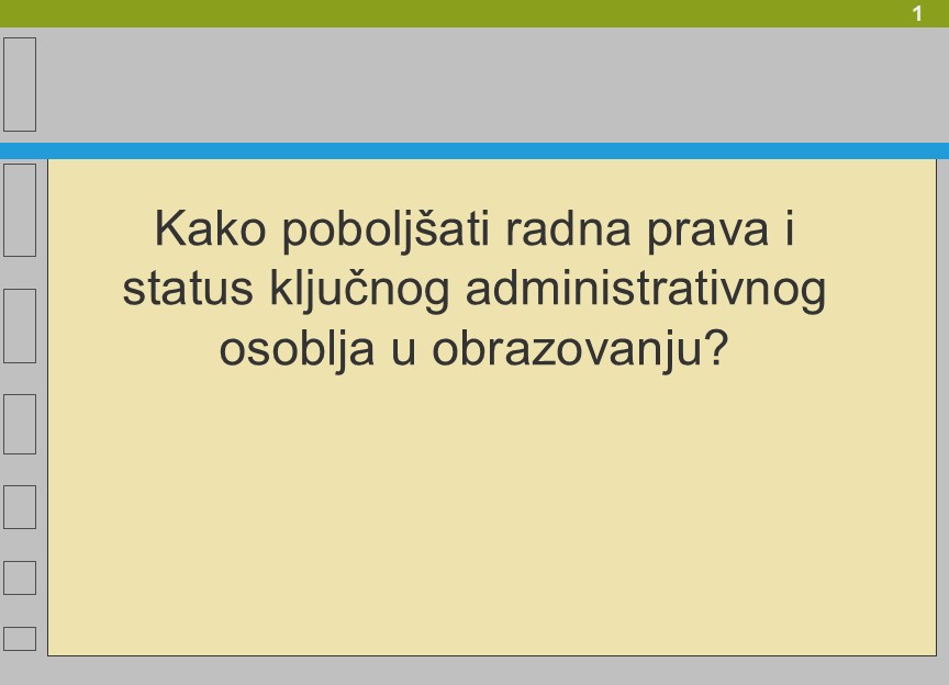 Kako poboljšati radna prava i status ključnog administrativnog osoblja u obrazovanju
