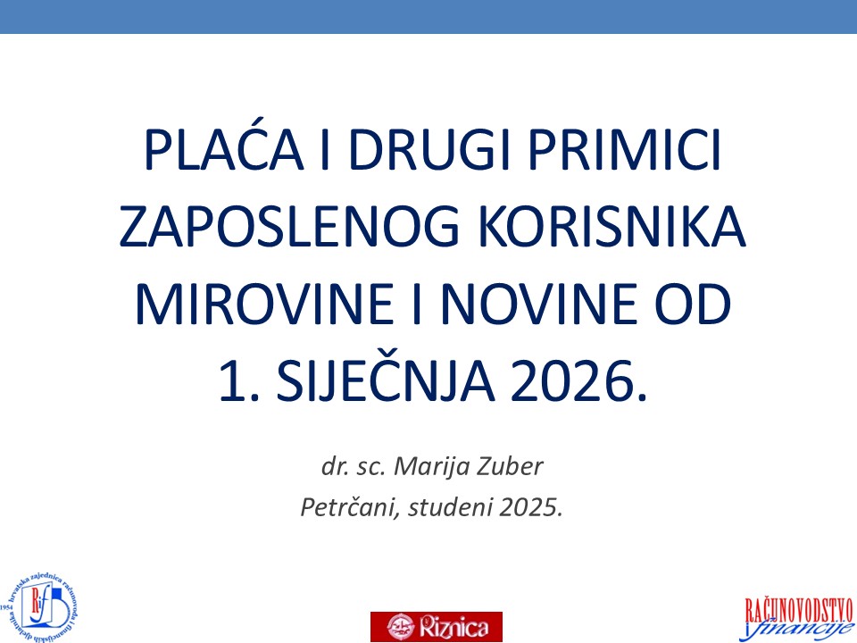 Plaće i drugi primici zaposlenog korisnika mirovine i novine od 01 01 2026
