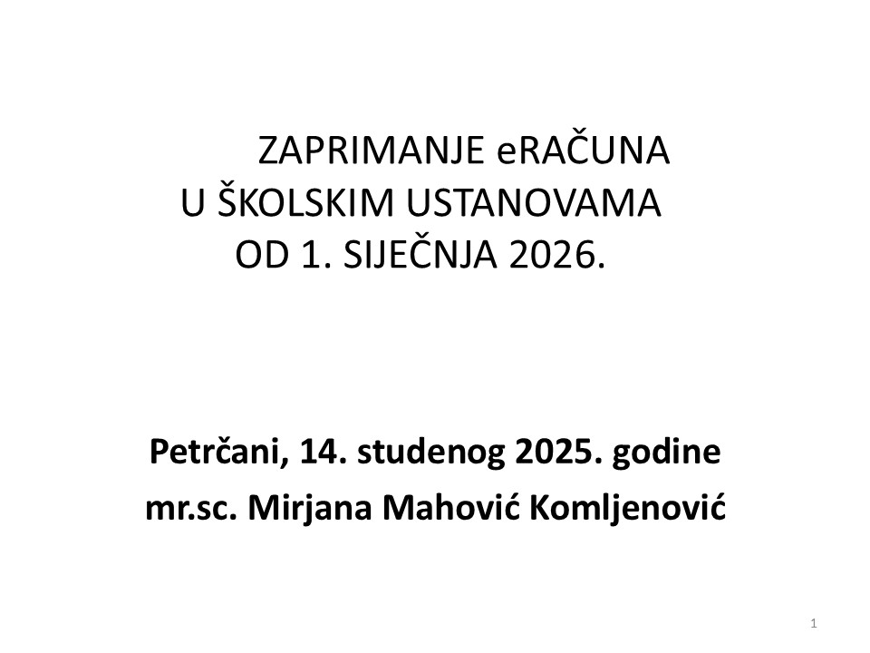 Zaprimanje eRačuna u školama od 1. 1. 2026.